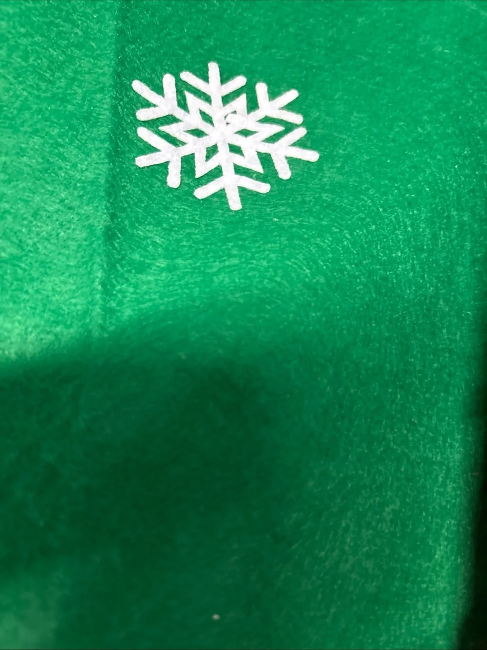 Green Holiday Time Snowman & Penguin 48 inch Felt Tree Skirt